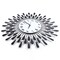 Luxury Large Wall Clock 3D Metal Living Room Feather Wall Watch Home Decor